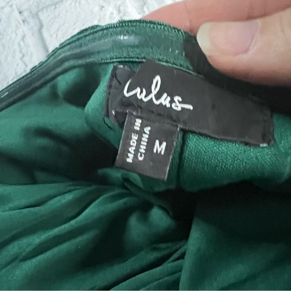 Lulus Iconic Beauty Emerald Green Velvet Floral Strapless Bodysuit - Picture 5 of 10